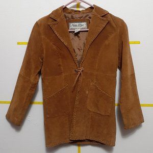 Vintage Patchwork Genuine Leather Jacket Medium